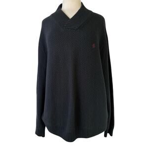 An Original Penguin By Munsingwear Vtg Preppy Shawl Neck Knit Sweater XXL Retro
